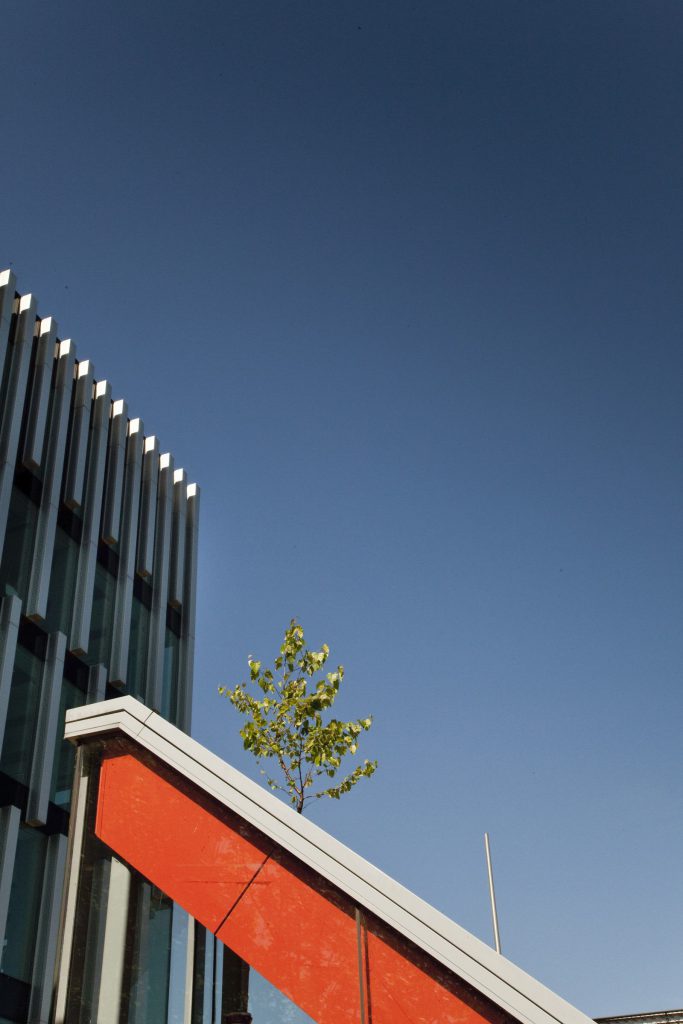 A building at the Erasmus University Rotterdam campus